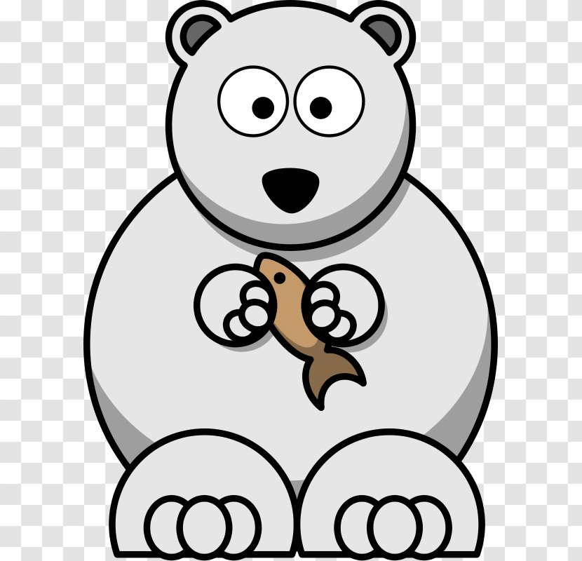 Polar Bear Cartoon Clip Art - Drawing - Pictures Of Bears Transparent PNG