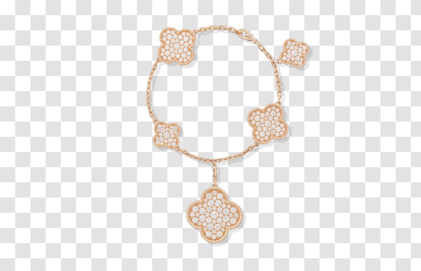 Necklace Van Cleef & Arpels Bracelet Jewellery Gold - Fourleaf Clover Transparent PNG
