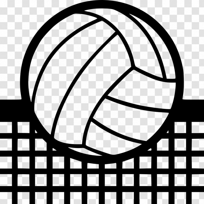 Volleyball Clip Art - Black And White Transparent PNG