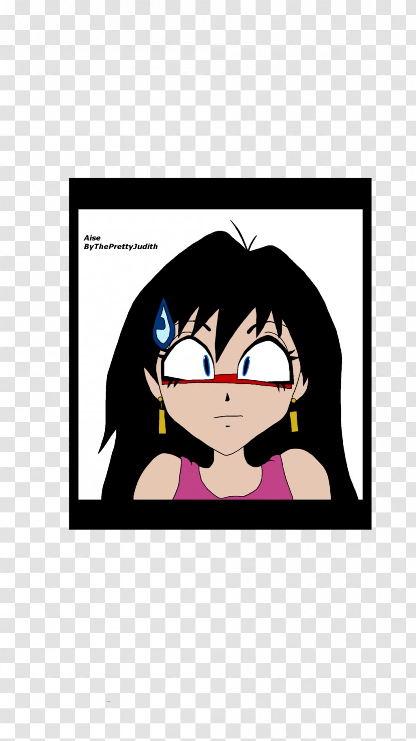 Black Hair Line Character Clip Art - Cartoon Transparent PNG