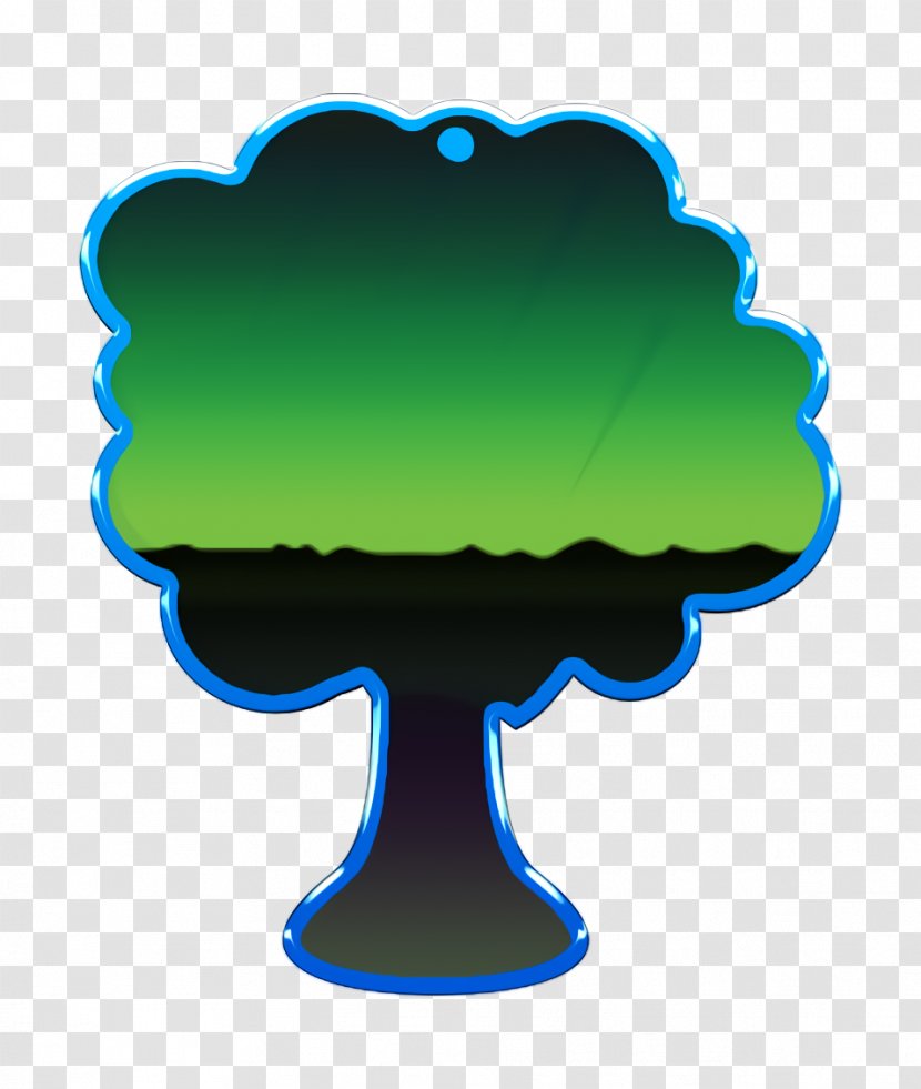 Cartoon Nature Background - Tree - Electric Blue Meter Transparent PNG