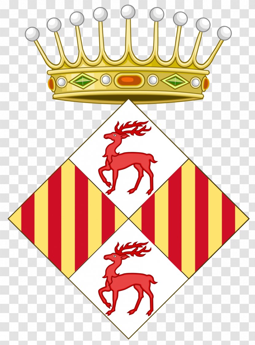 Count Of Cervera Principality Catalonia Nobility Coat Arms - Symbol - Crown Transparent PNG