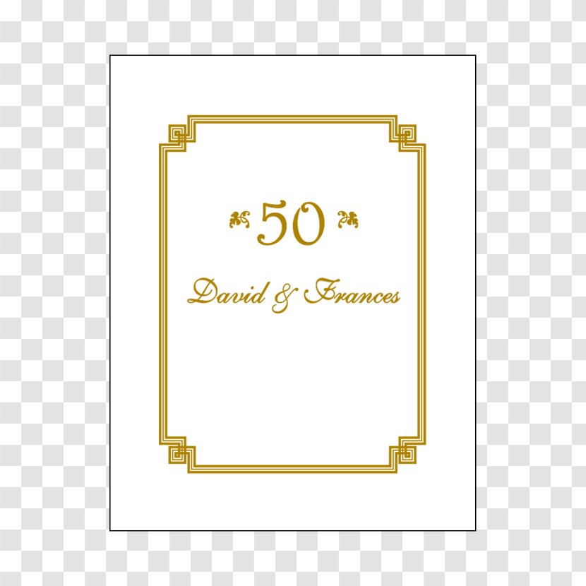 Wedding Invitation Anniversary Party Paper - Card Transparent PNG