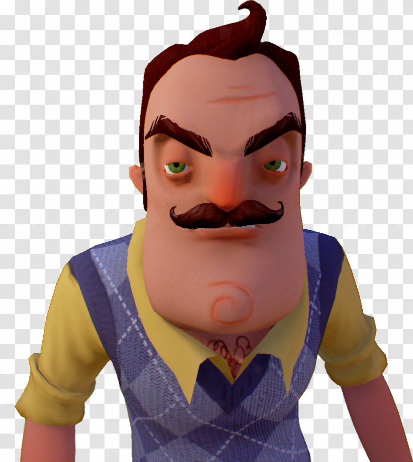 Hello Neighbor Video Game Angry Neighbours From Hell Evil - Figurine Transparent PNG
