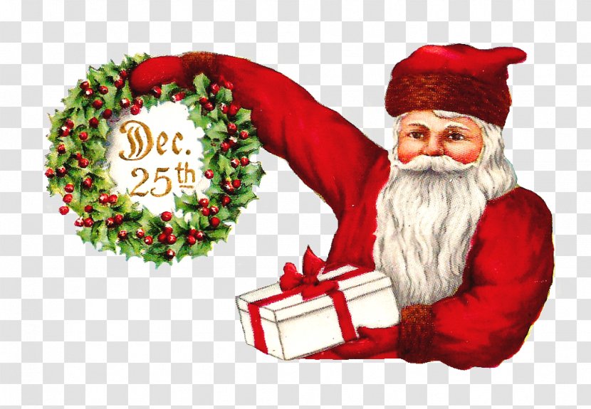 Santa Claus Christmas Card Decoration Gift - Suit Transparent PNG