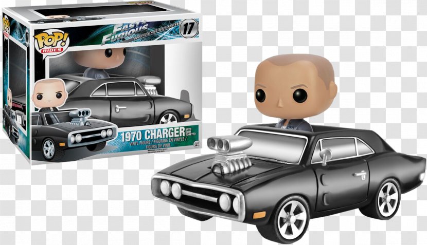 Dominic Toretto Brian O'Conner Luke Hobbs Funko The Fast And Furious - Automotive Exterior - Dodge Charger 1970 Transparent PNG