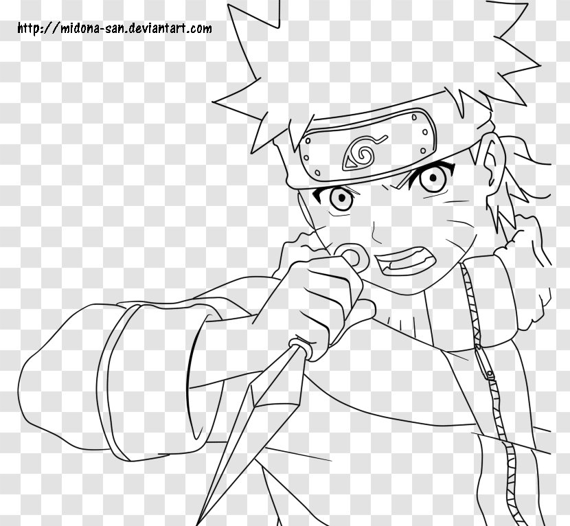 /m/02csf Line Art Drawing Finger Human Behavior - Cartoon - Lineart Naruto Transparent PNG