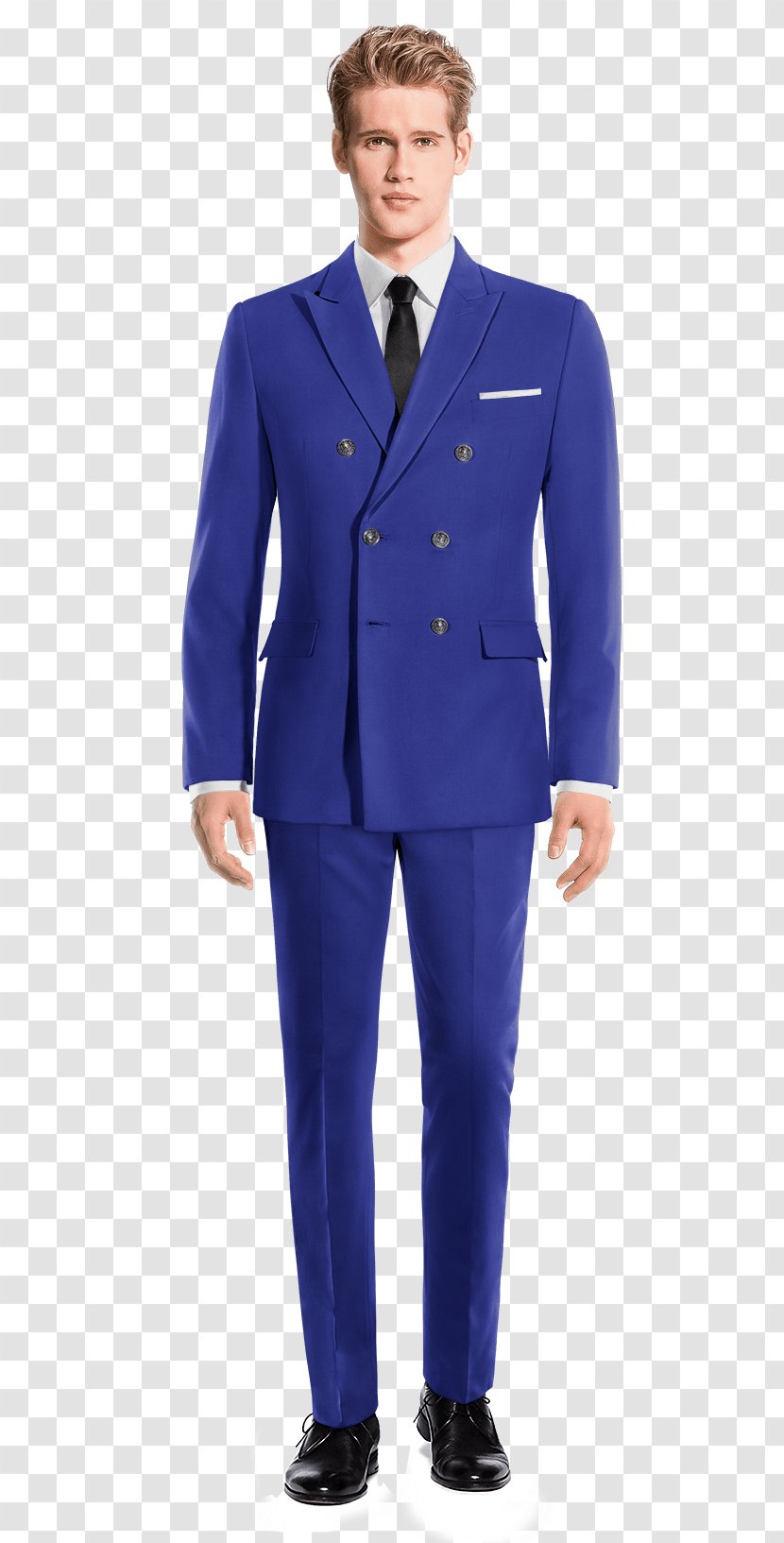 Suit Pants Blue Clothing Lapel Pin - Uniform Transparent PNG