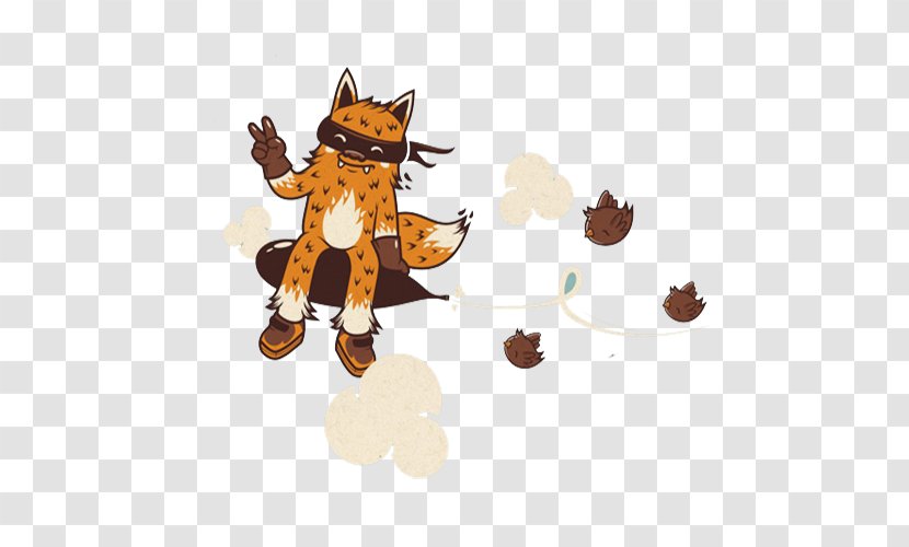 Cute Simple Fox - Carnivoran - Mammal Transparent PNG