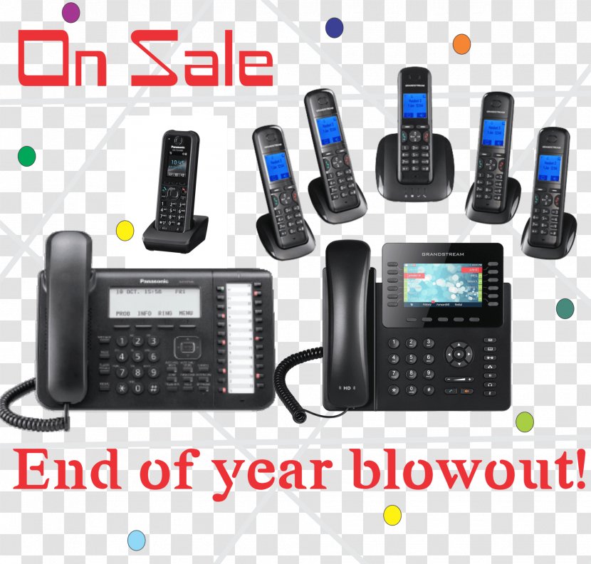 Business Telephone System Digital Enhanced Cordless Telecommunications Home & Phones Mobile - Communication Device - End Of The Year Transparent PNG