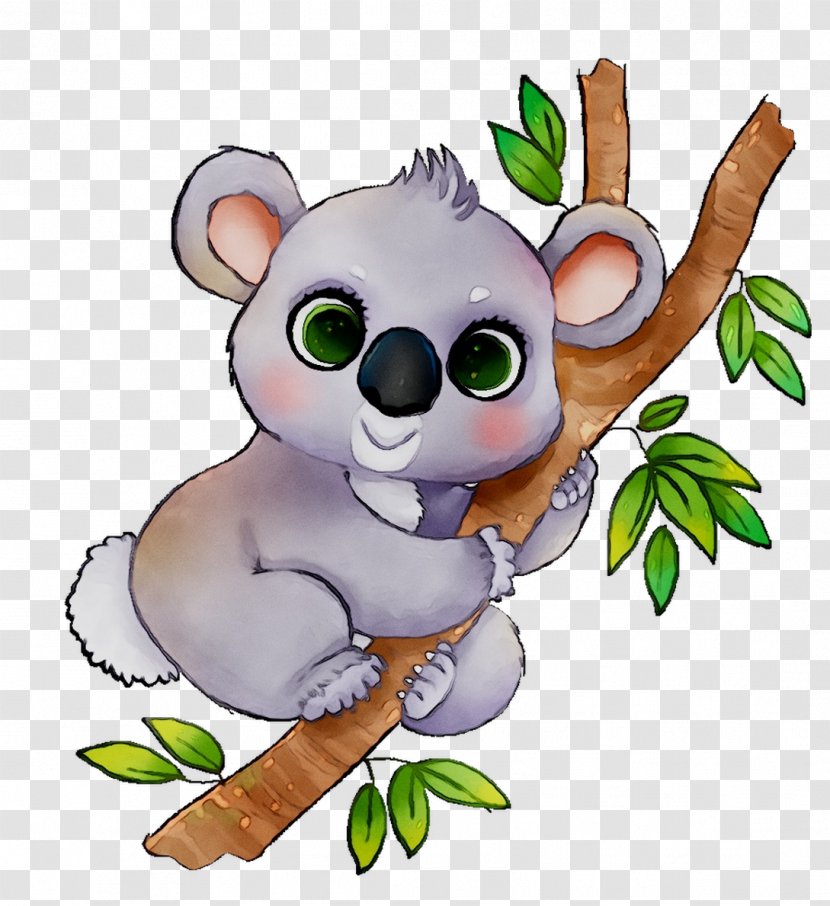 Koala Clip Art Bear Cartoon Image - Plant - Cuteness Transparent PNG