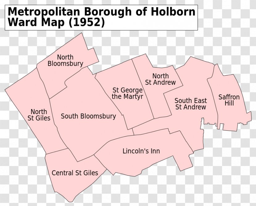 Metropolitan Borough Of Holborn Bloomsbury City Westminster Boroughs The County London - Camden Transparent PNG