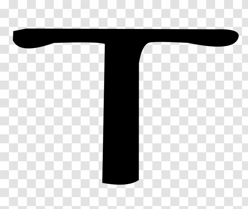 Tau Cross Symbol Wikipedia Transparent PNG
