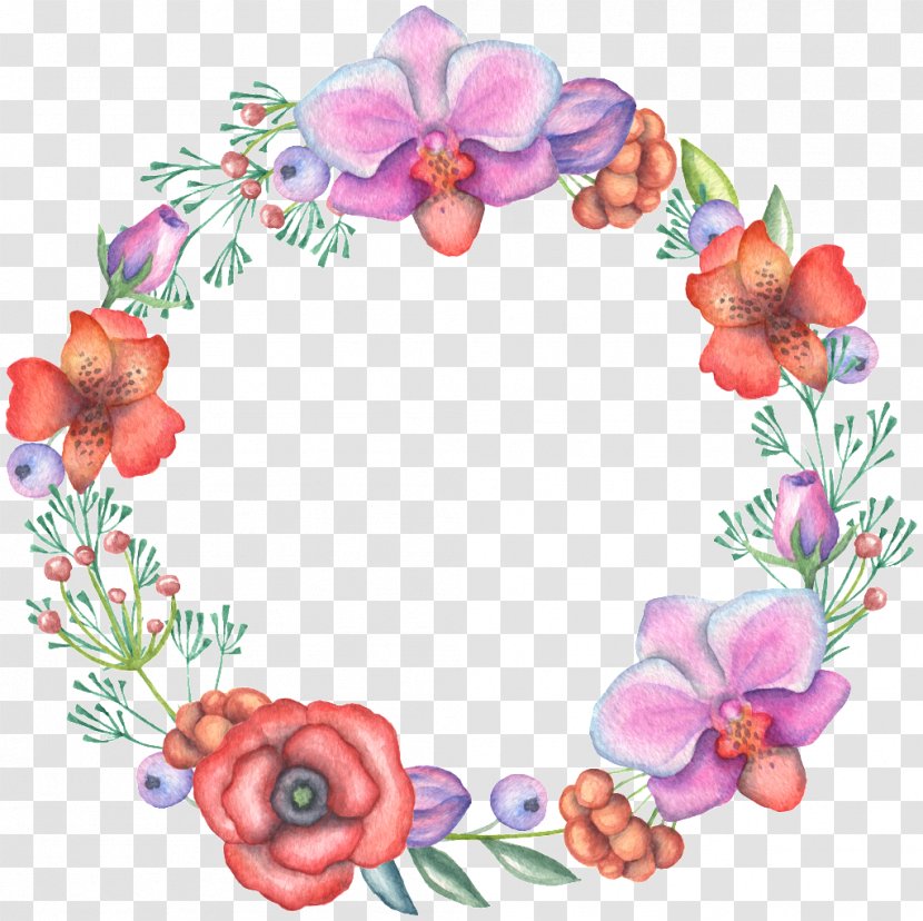 Floral Design Flower Wreath Image - Arranging - Floating Material Transparent PNG