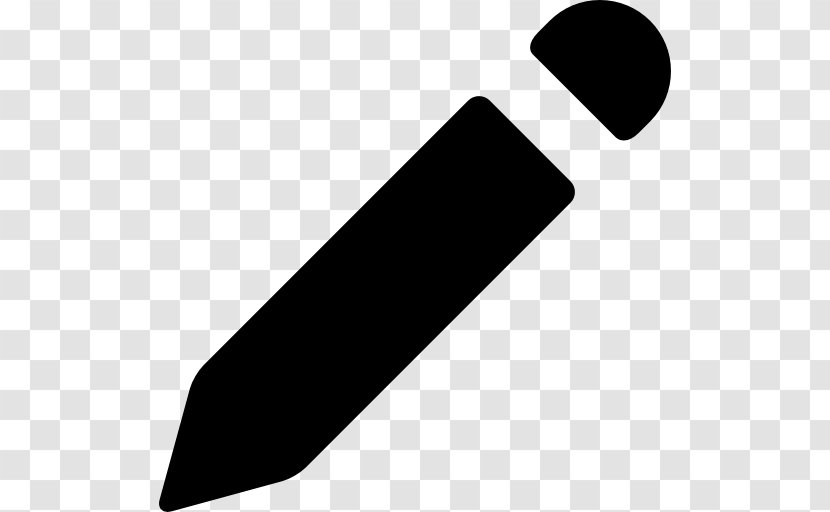 Eraser Pencil Writing Implement - Black And White Transparent PNG