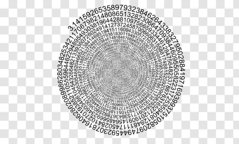 Circle Spiral Number Pi Day Transparent PNG