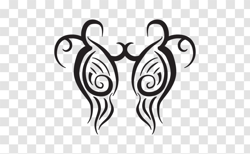 Drawing Vector Graphics Illustration Line Art - Wing - Pinstriping Tribal Transparent PNG
