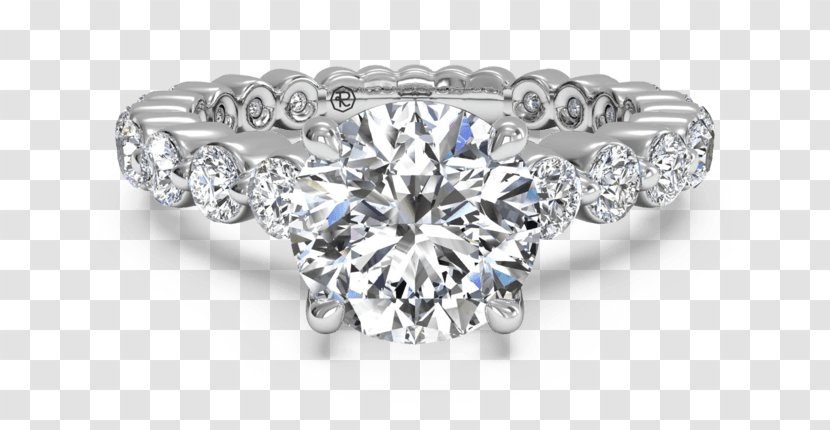 Engagement Ring Wedding Diamond Jewellery - Solitaire - Platinum Transparent PNG