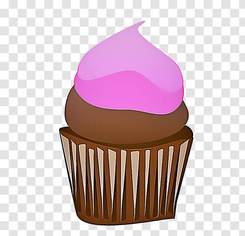 Cupcake Baking Cup Pink Dessert Icing - Cake - Baked Goods Transparent PNG