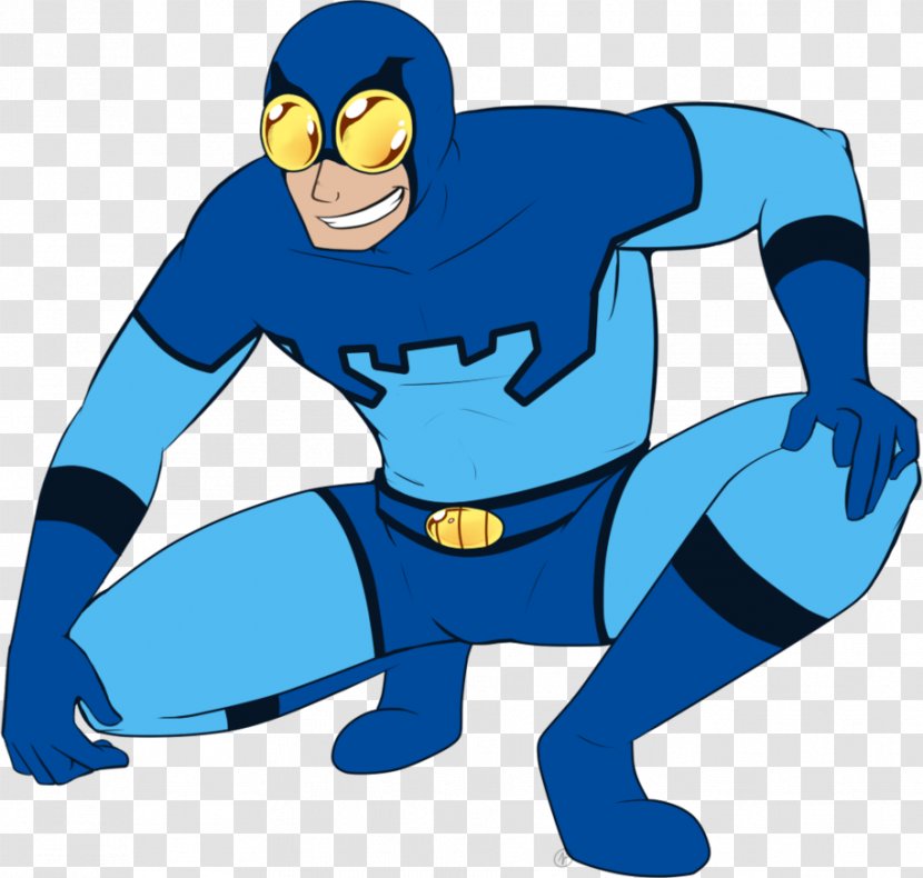 Ted Kord Blue Beetle Booster Gold Superhero Male - Cobalt - Super Transparent PNG