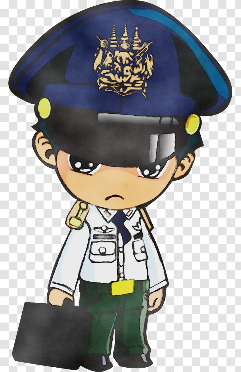 Cartoon Clip Art Police Officer Uniform Military - Cap Transparent PNG