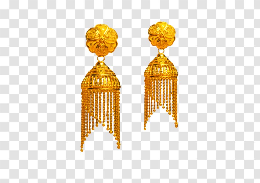 Gold Earring Jewellery Garden Pvt Ltd - Earrings Transparent PNG