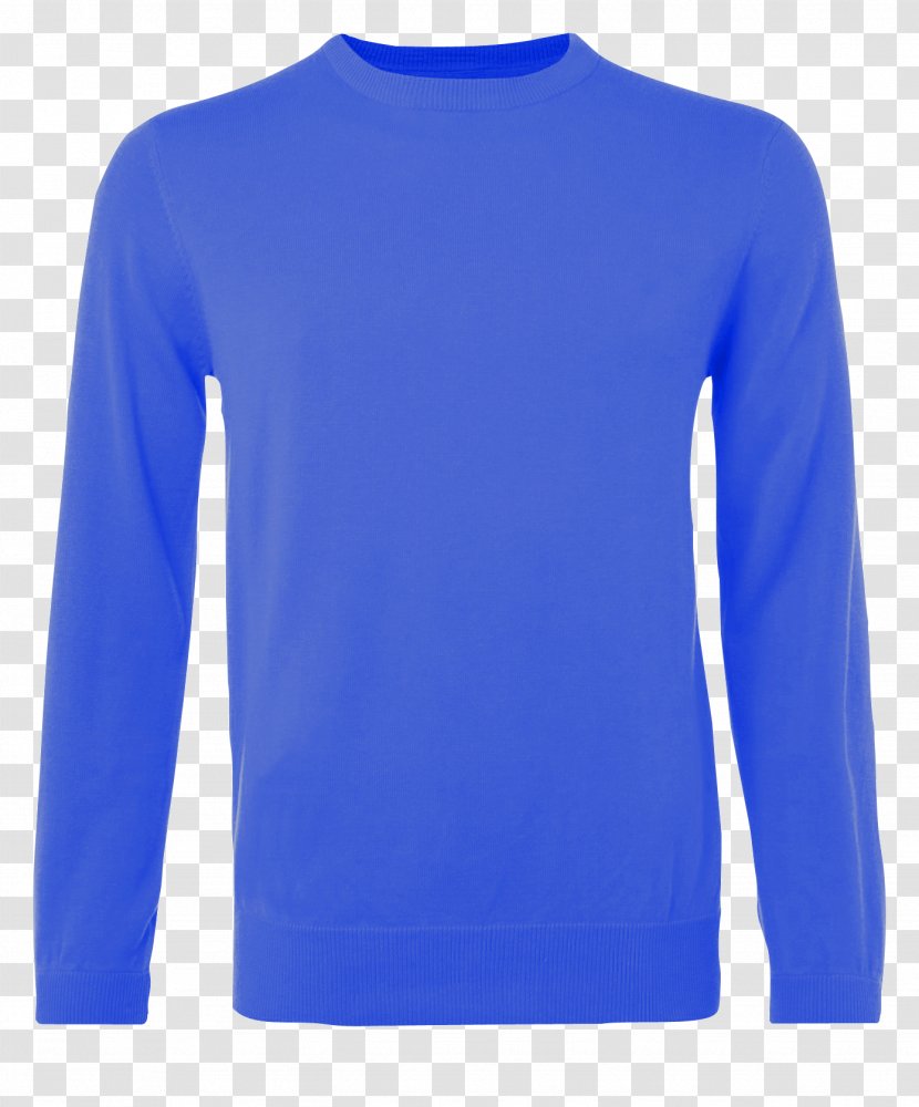 Sweater T-shirt Blue Christmas Jumper Sleeve - Azure - Secure Transparent PNG