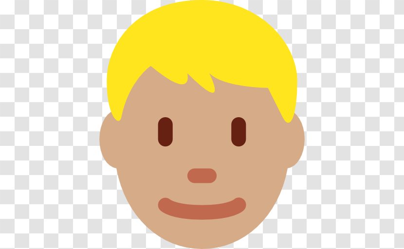 Blond Emoji Human Skin Color Dark - Mouth Transparent PNG