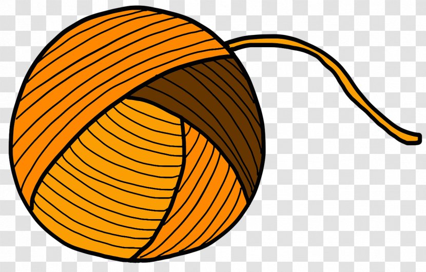 Clip Art Weaving Drawing Yarn Textile - Orange - Cartoon Transparent PNG