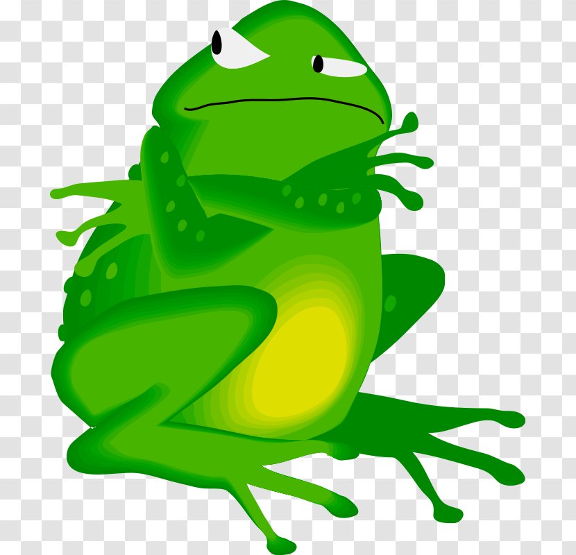 Edible Frog Amphibian Clip Art - Artwork - On Lily Pad Clipart Transparent PNG