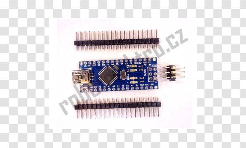 Microcontroller Hardware Programmer Transistor Electronics Capacitor - Atmega328 Transparent PNG