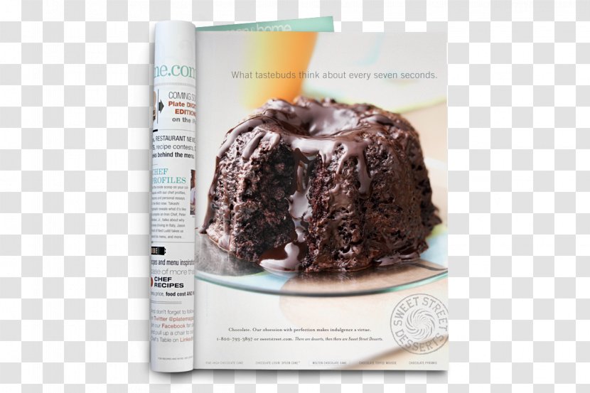 Molten Chocolate Cake Bundt Fudge German Transparent PNG