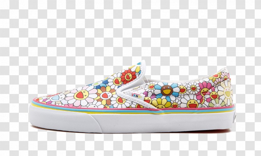 Sneakers Slip-on Shoe Vans - Footwear - Murakami Flower Transparent PNG