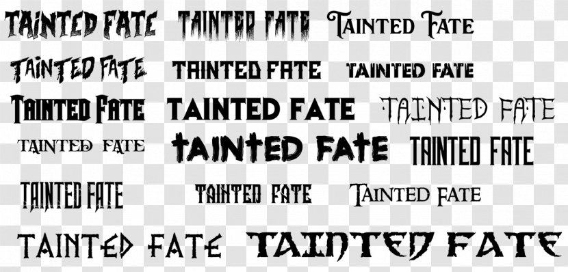 Tainted Fate Misfit Village Logo Font - Area - 2018 Design Transparent PNG