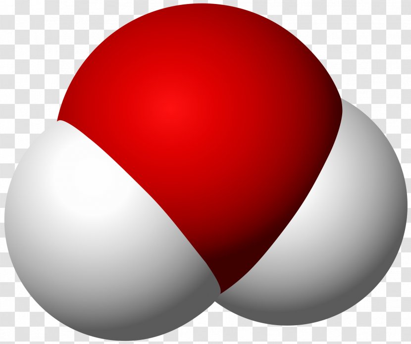 Space-filling Model Heavy Water Molecule Oxyhydrogen - Sphere Transparent PNG