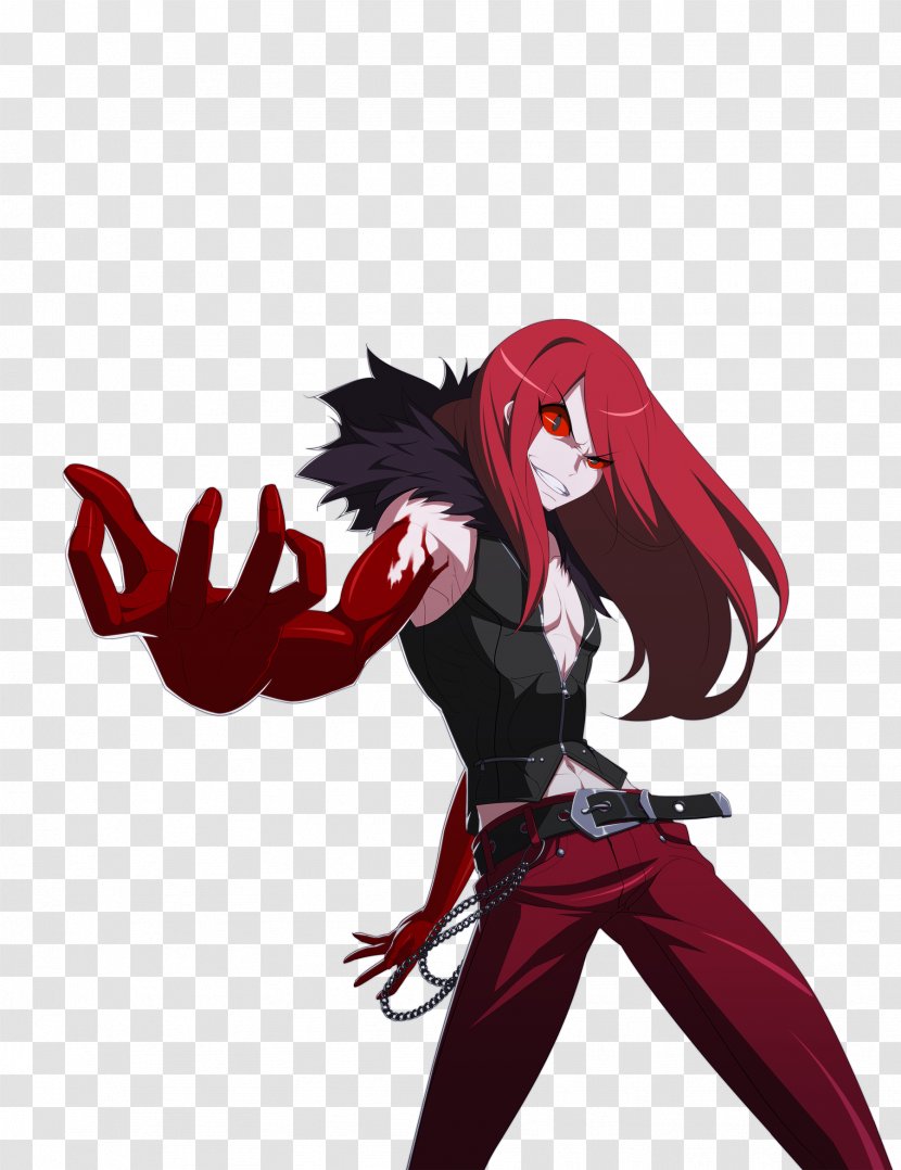 Under Night In-Birth Carmine Red Crimson Cochineal - Tree - Witch And The Hundred Knight Transparent PNG