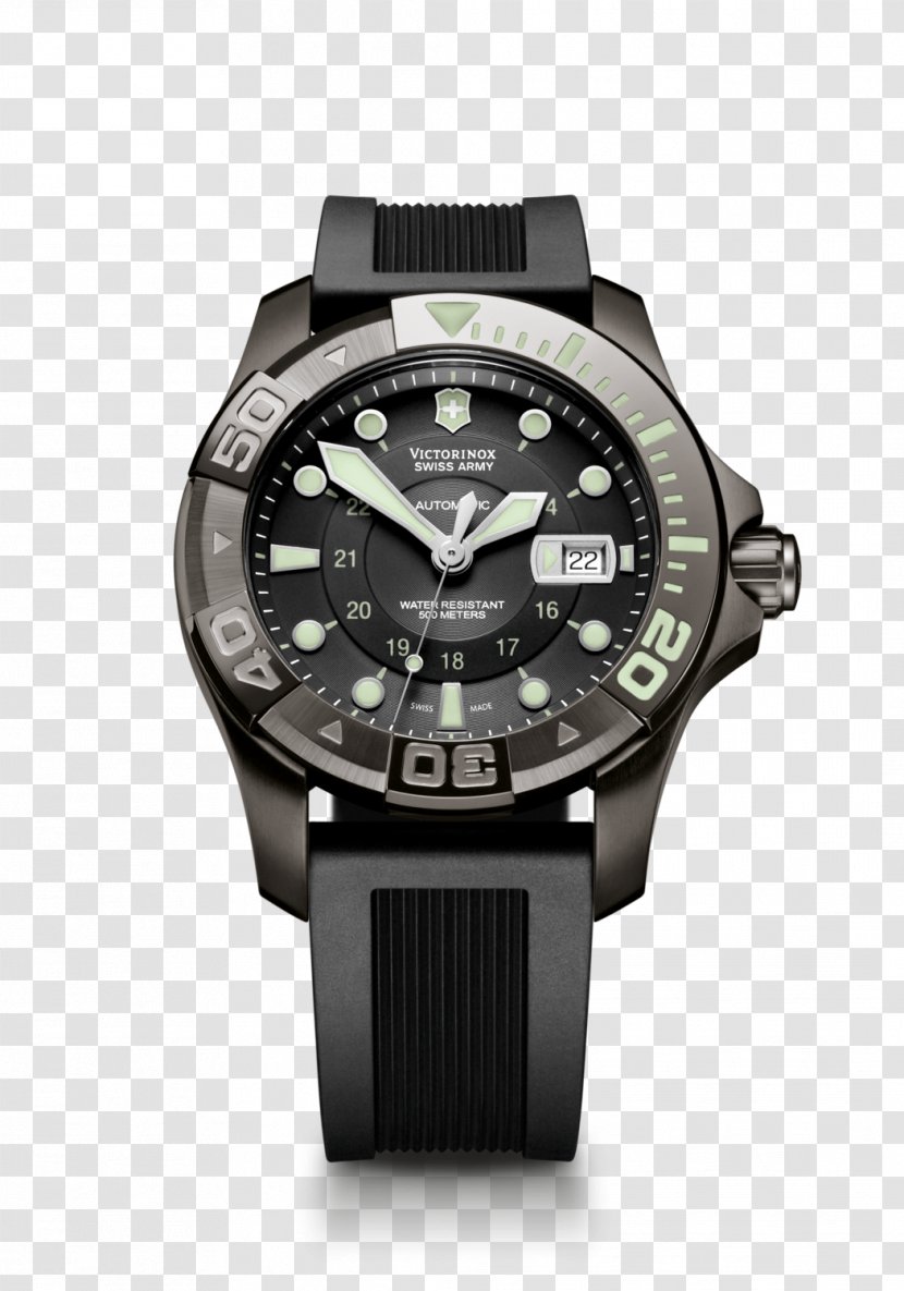 Automatic Watch Victorinox Swiss Made Armed Forces - Clock - Diver Transparent PNG