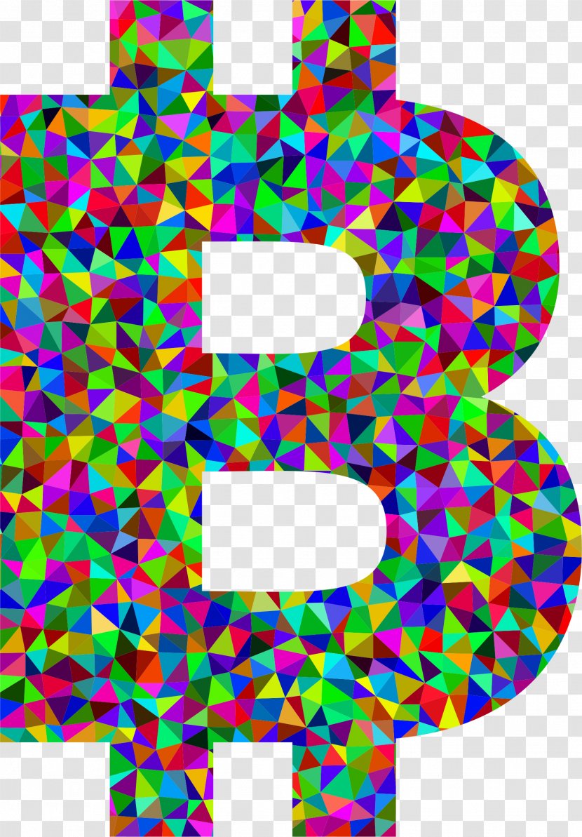 Bitcoin Cryptocurrency Hard Fork - Low Poly Transparent PNG