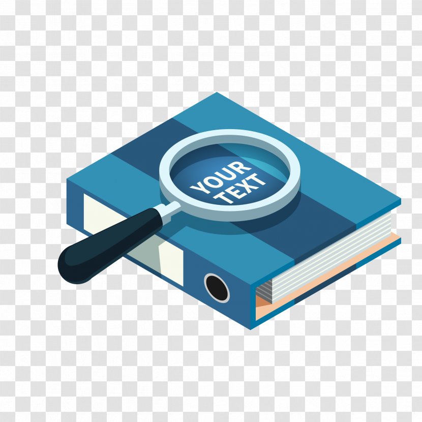 Icon - Mood Board - Magnifying Glass To Find The Books Content Transparent PNG