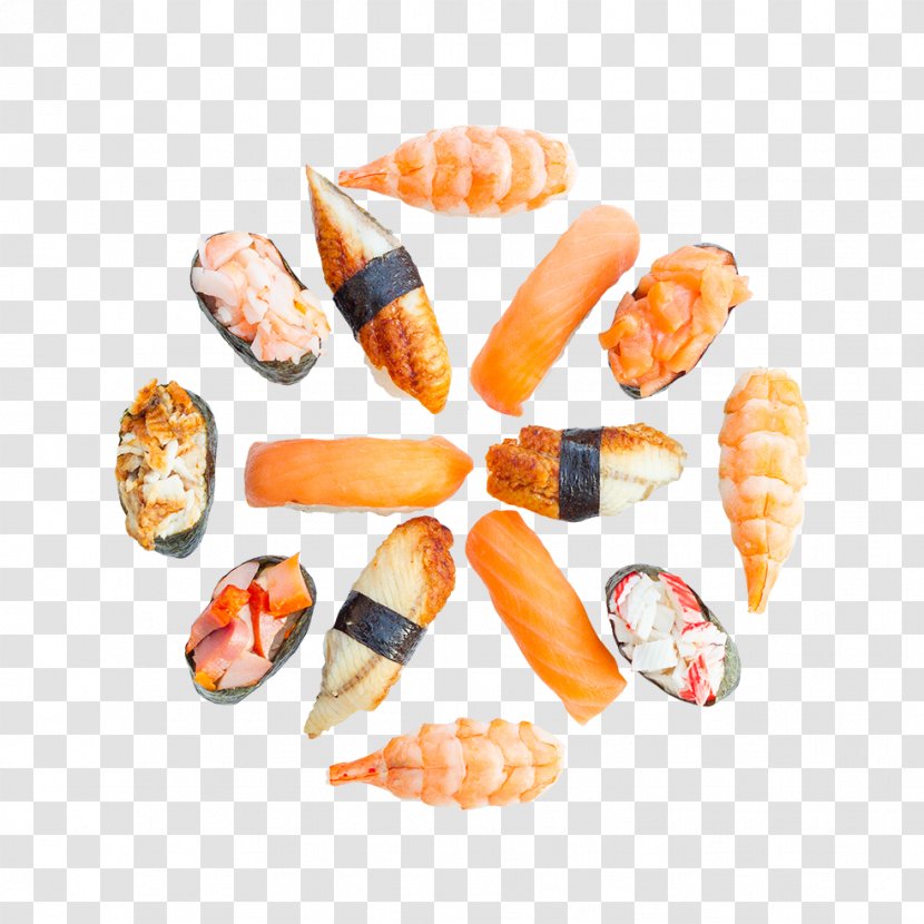Sushi Makizushi Japanese Cuisine California Roll Суши Сет - Seashell Transparent PNG