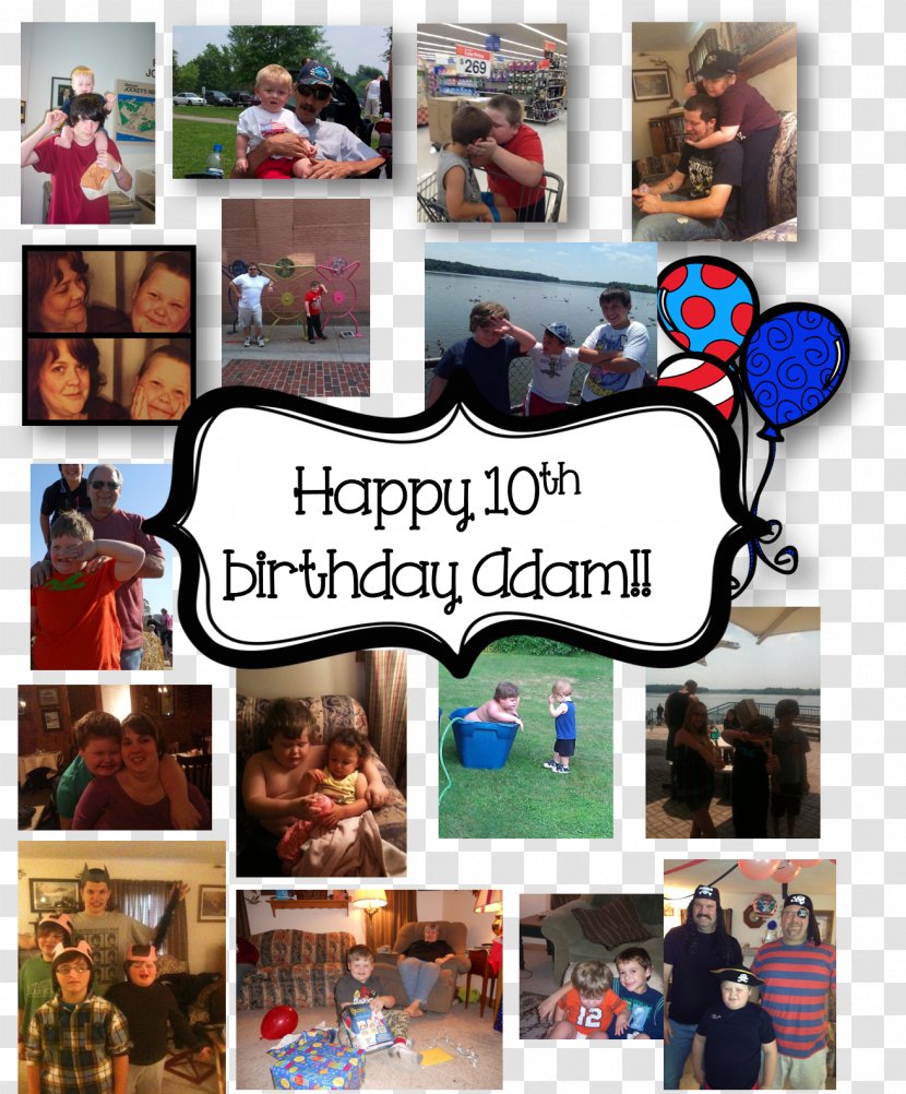 Collage - 10th Birthday Transparent PNG