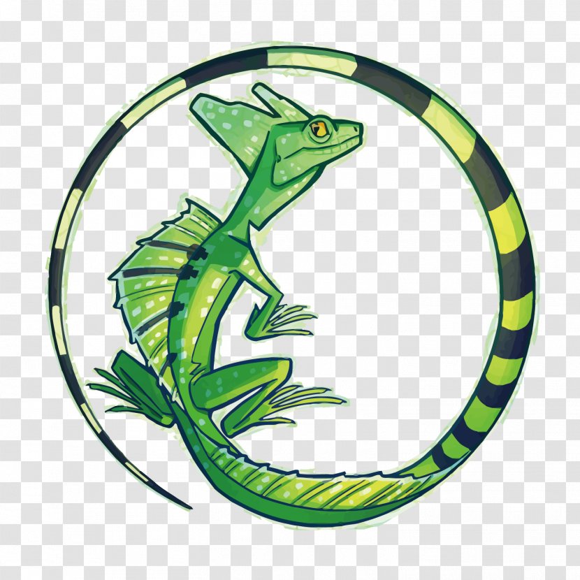 Lizard Reptile - Symbol - Vector Green Transparent PNG