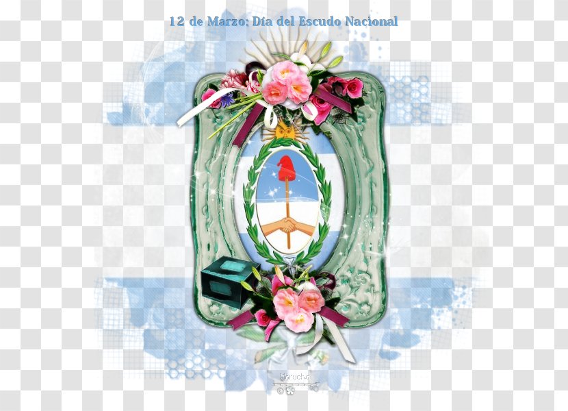 Floral Design Coat Of Arms Argentina Wreath - Tupac Letras Transparent PNG