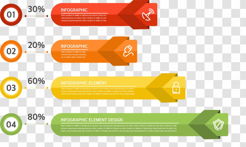 Diagram - Numerical Digit - Orange Arrows Transparent PNG