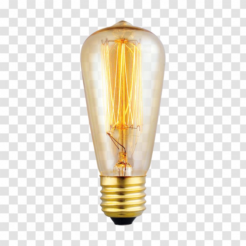 Light Bulb - Fixture - Metal Brass Transparent PNG