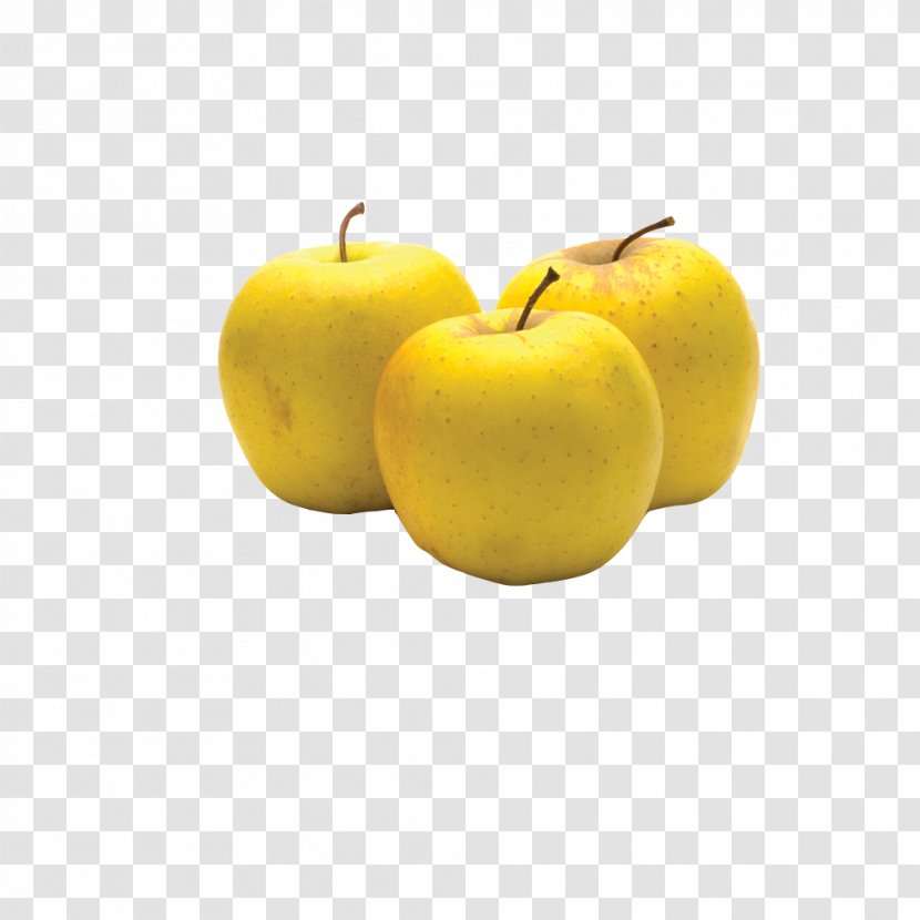 Apple Yellow Download - Fruit - Three Apples Transparent PNG