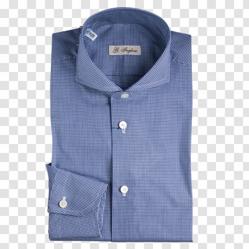 Dress Shirt Blue Collar Clothing - Cotton Transparent PNG