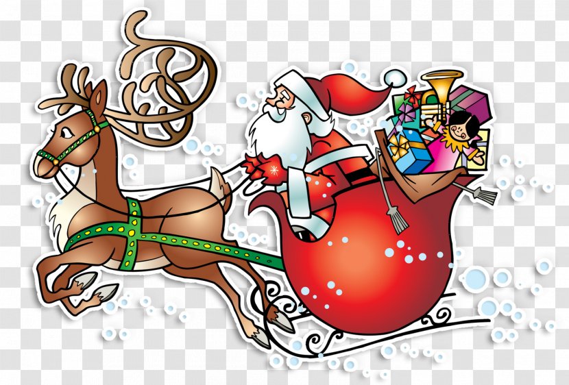 Reindeer Santa Claus Village Père Noël Christmas - Mrs - Papai Transparent PNG
