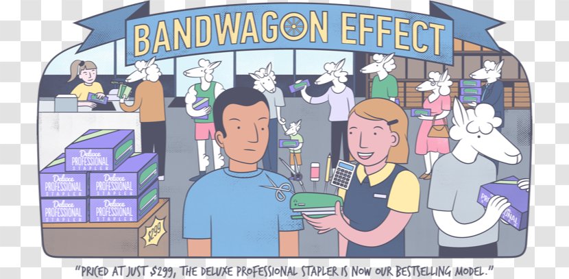 Bandwagon Effect Cognitive Bias Fallacy Argumentum Ad Populum Decision-making - Recreation - To Observe And Learn From Real Life Transparent PNG