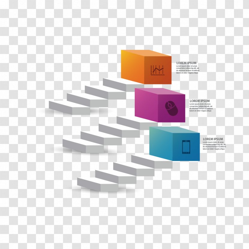 Adobe Illustrator Template - Diagram - Vector Step Ppt Material Transparent PNG